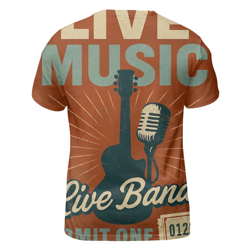 Distressed Concert Poster statement graphic shirts