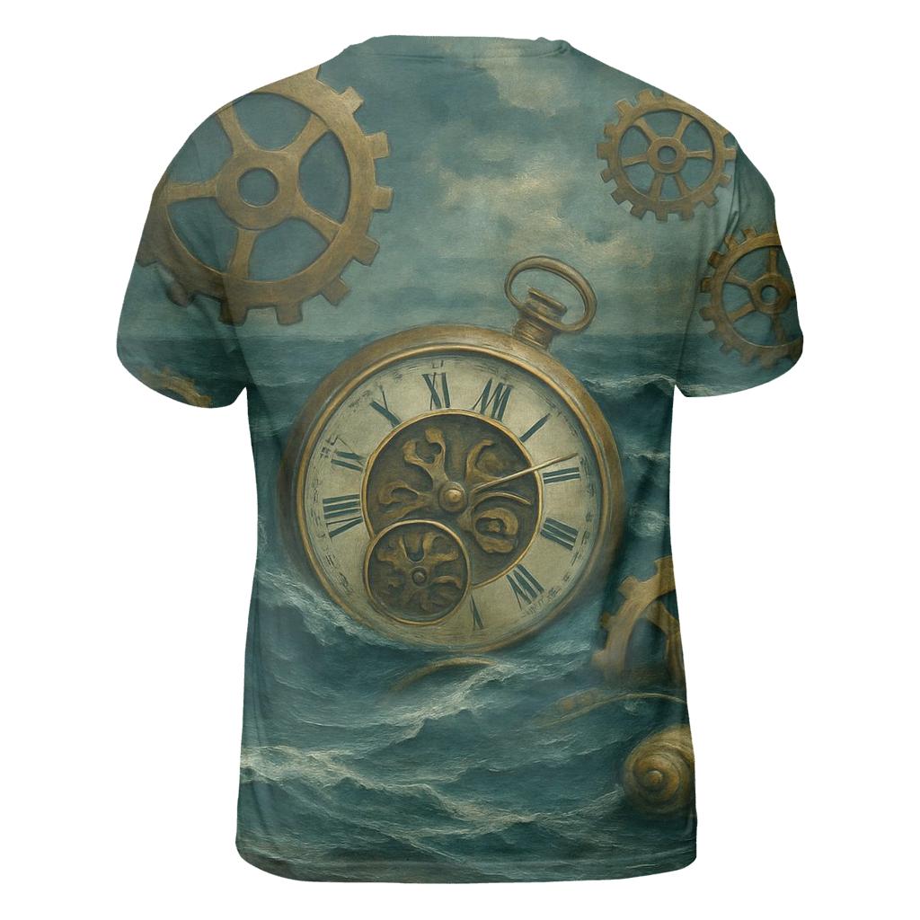 Surreal Ocean Clockwork trendy printed shirt styles