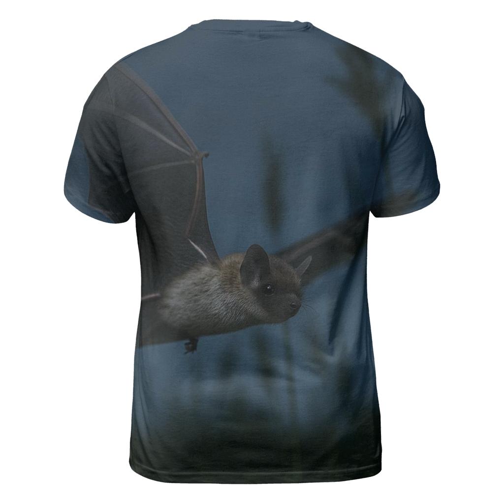 Crepuscular Flight Common Pipistrelle vibrant all-over design tees