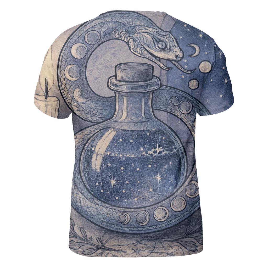 Lunar Apothecary Ouroboros Vial custom all-over print shirts
