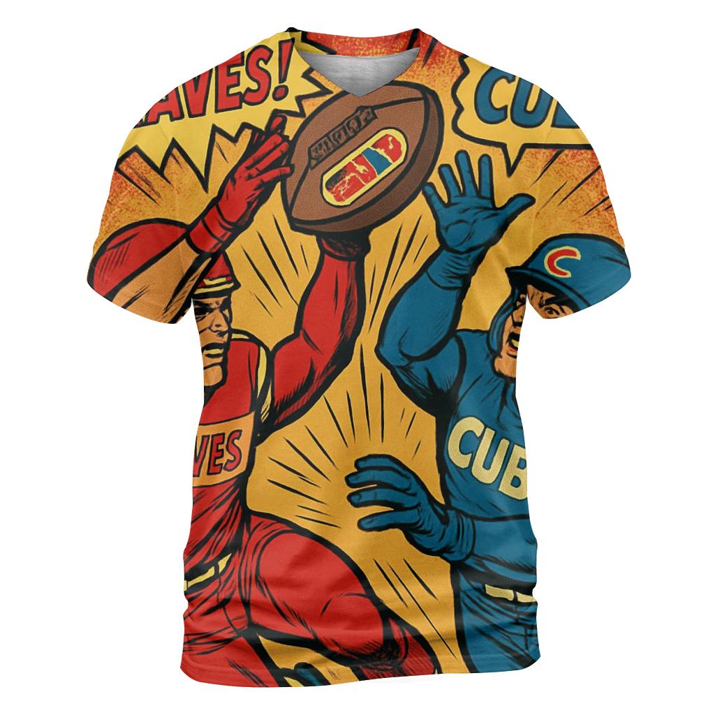 Retro Comic Bowl designer pattern shirts