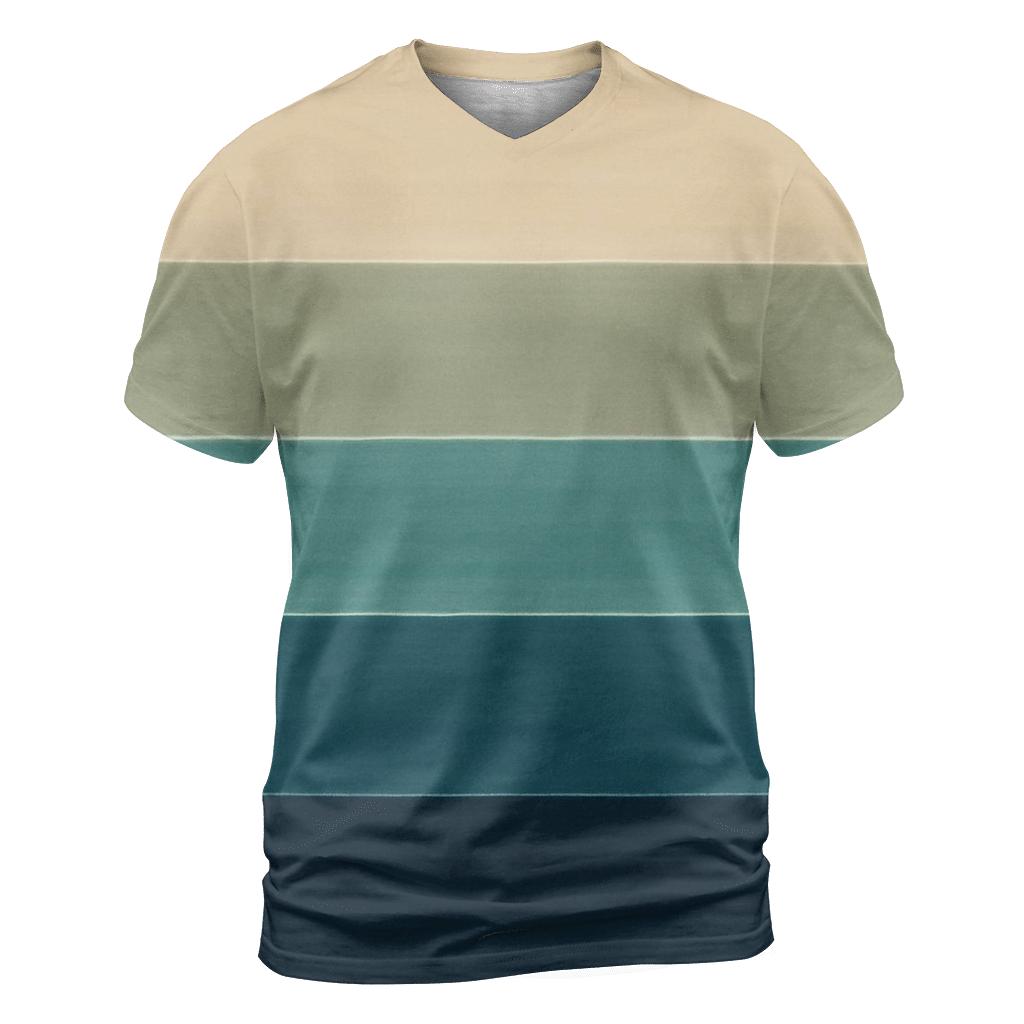 Horizon Lagoon Stripes custom all-over print shirts