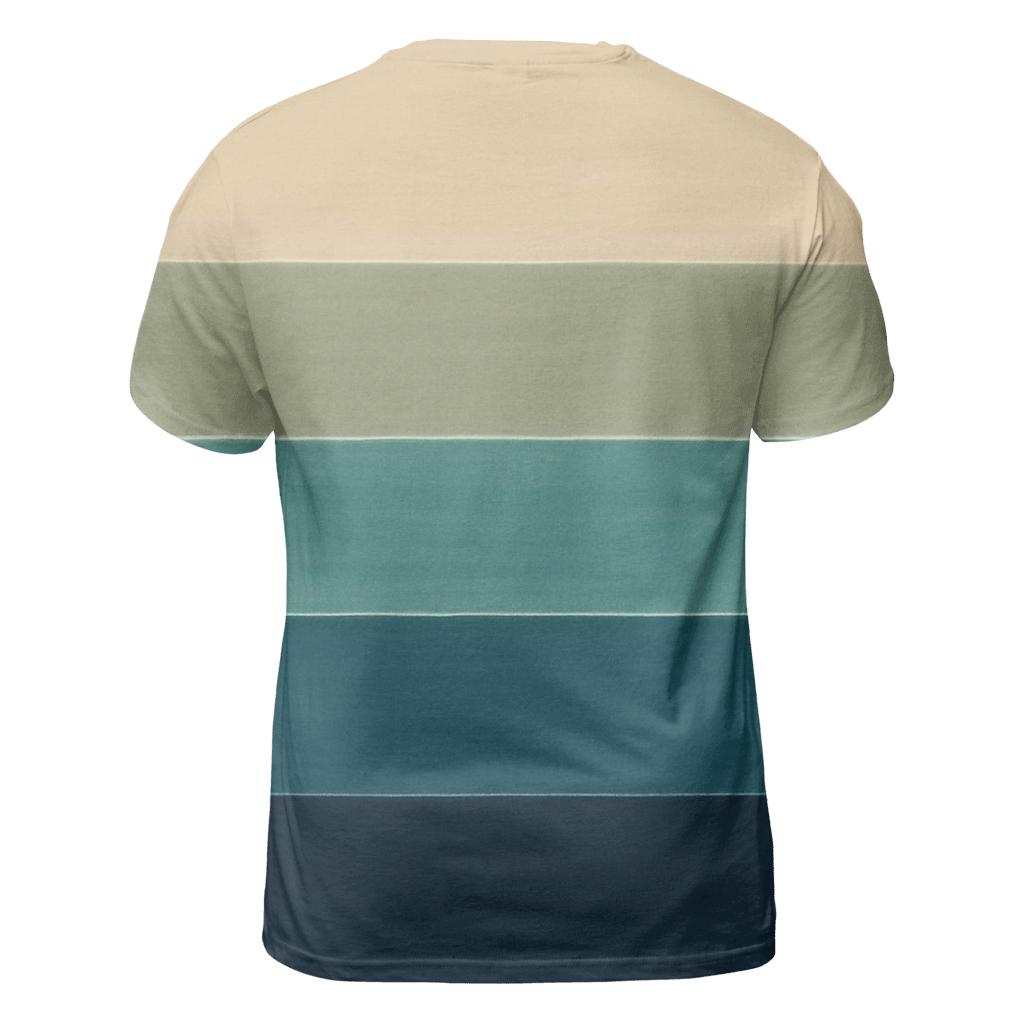 Horizon Lagoon Stripes custom all-over print shirts