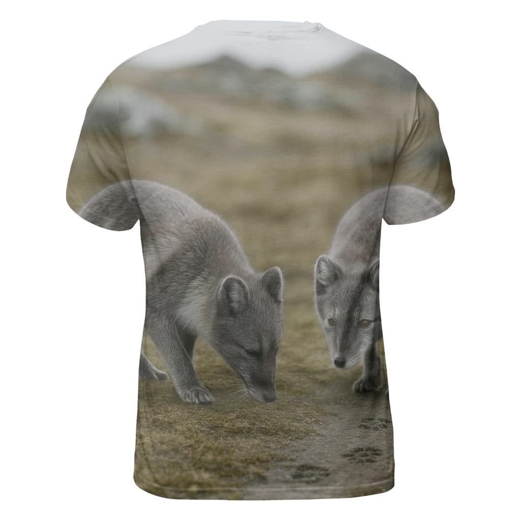 Tundra Grazer Arctic Fox Pair designer pattern shirts