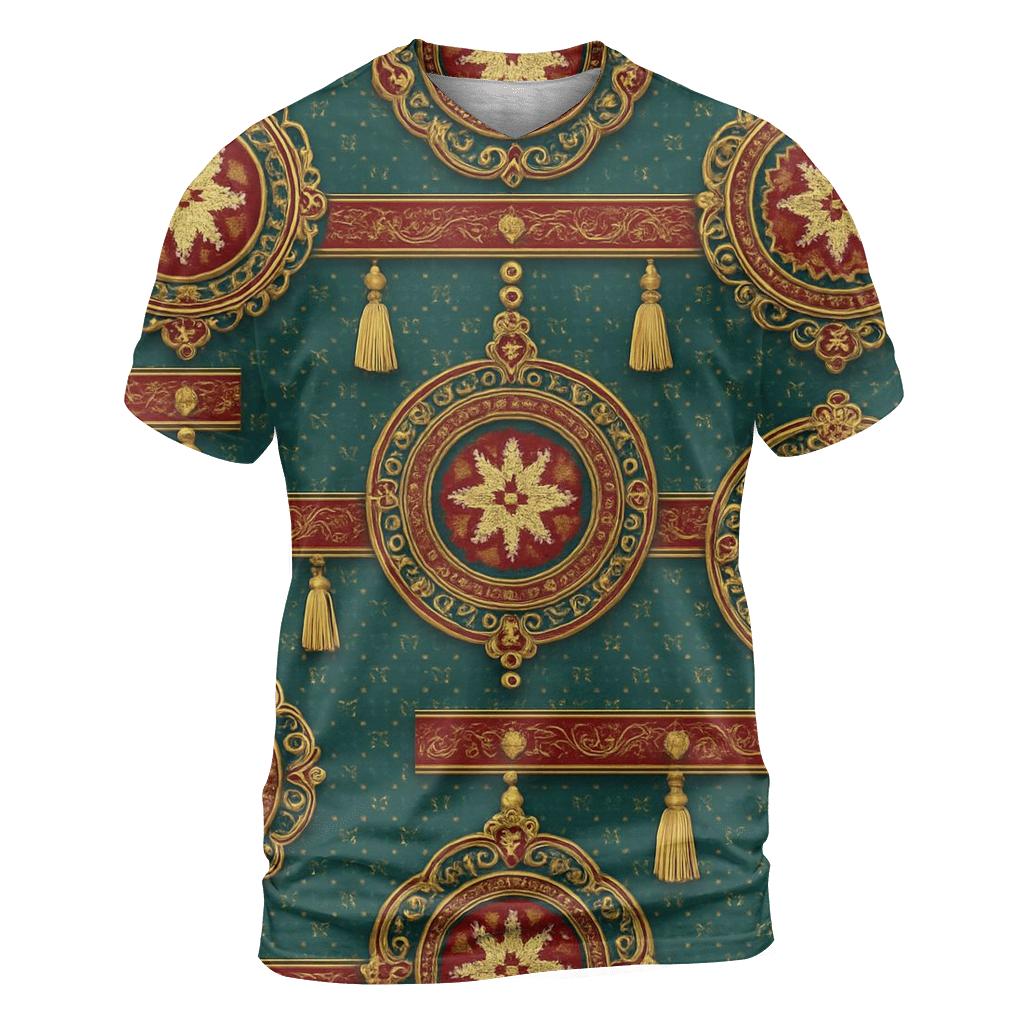 Ornament Tapestry Medallion Design creative print fashion shirts