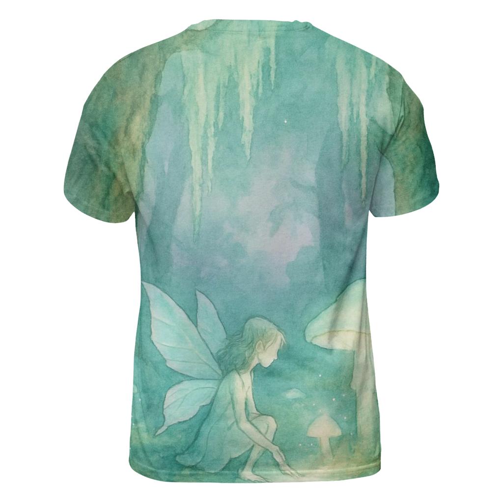 Luminous Forest Faerie artistic all-over print tops