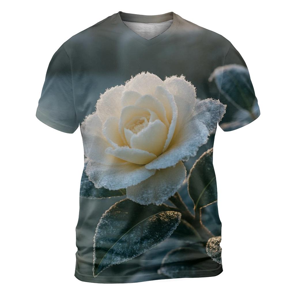 Camellia Frosted Morning personalized full print shirts
