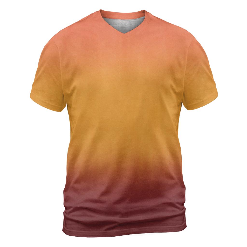 Overdye Sunset Ombre vibrant all-over design tees