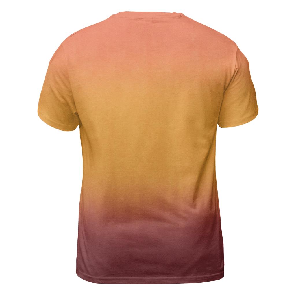 Overdye Sunset Ombre vibrant all-over design tees
