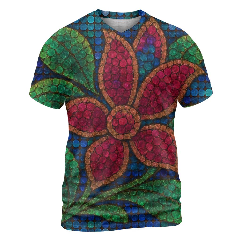 Sequin Garden Mosaic custom all-over print shirts