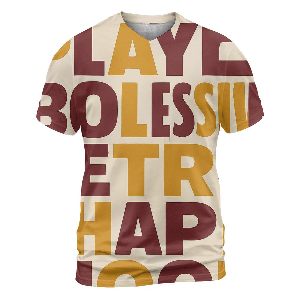 Funky Typography Blocks trendy printed shirt styles