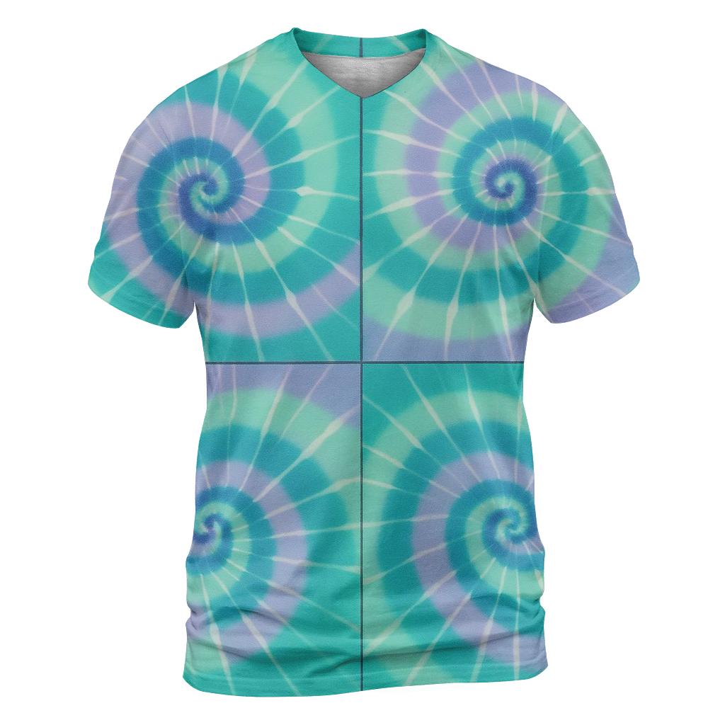 Radiant Spiral Quartet unique graphic print tees