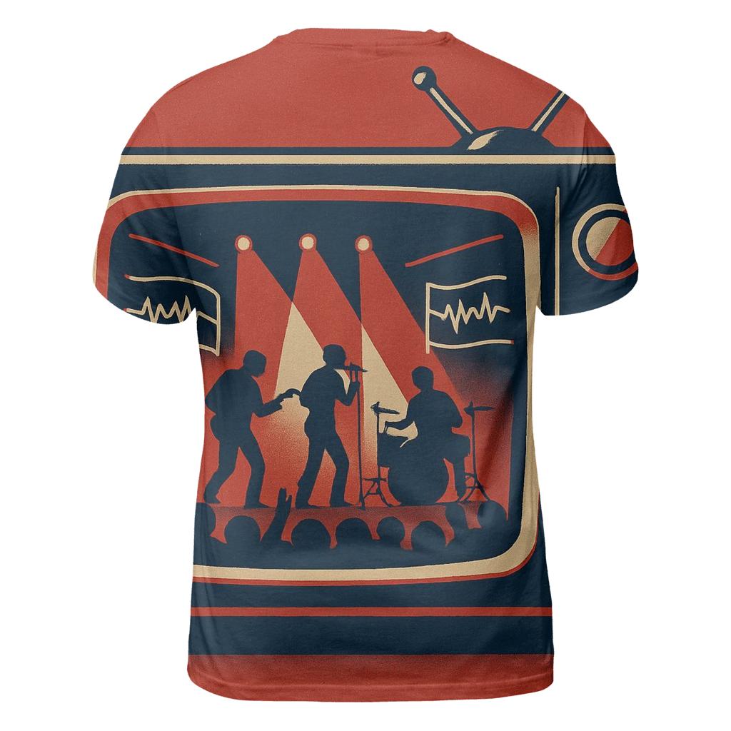 Retro TV Soundstage custom all-over print shirts