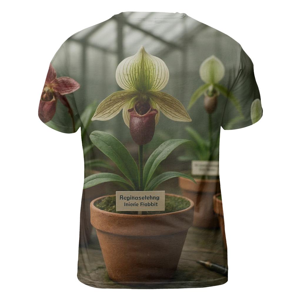 Greenhouse Orchid Conservation Bench creative print fashion shirts