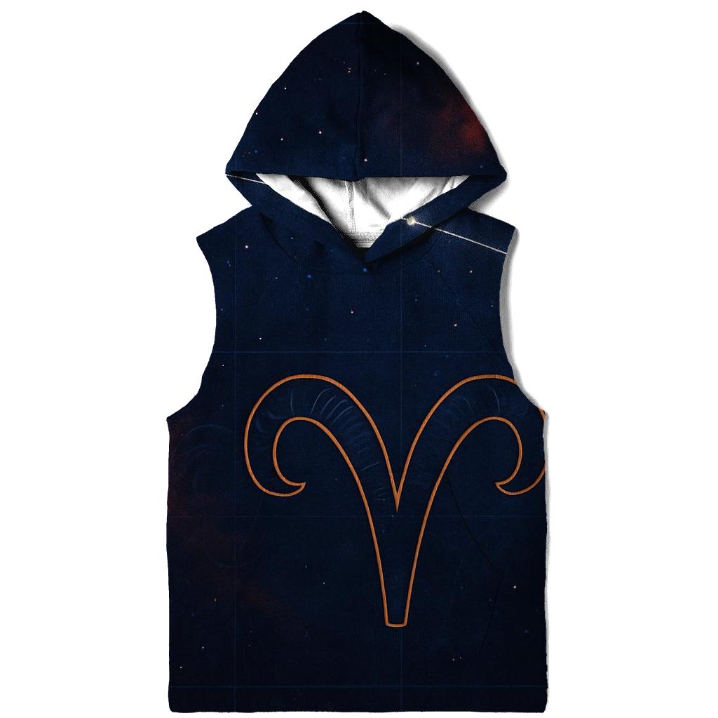 Celestial Aries Constellation Map designer hoodies