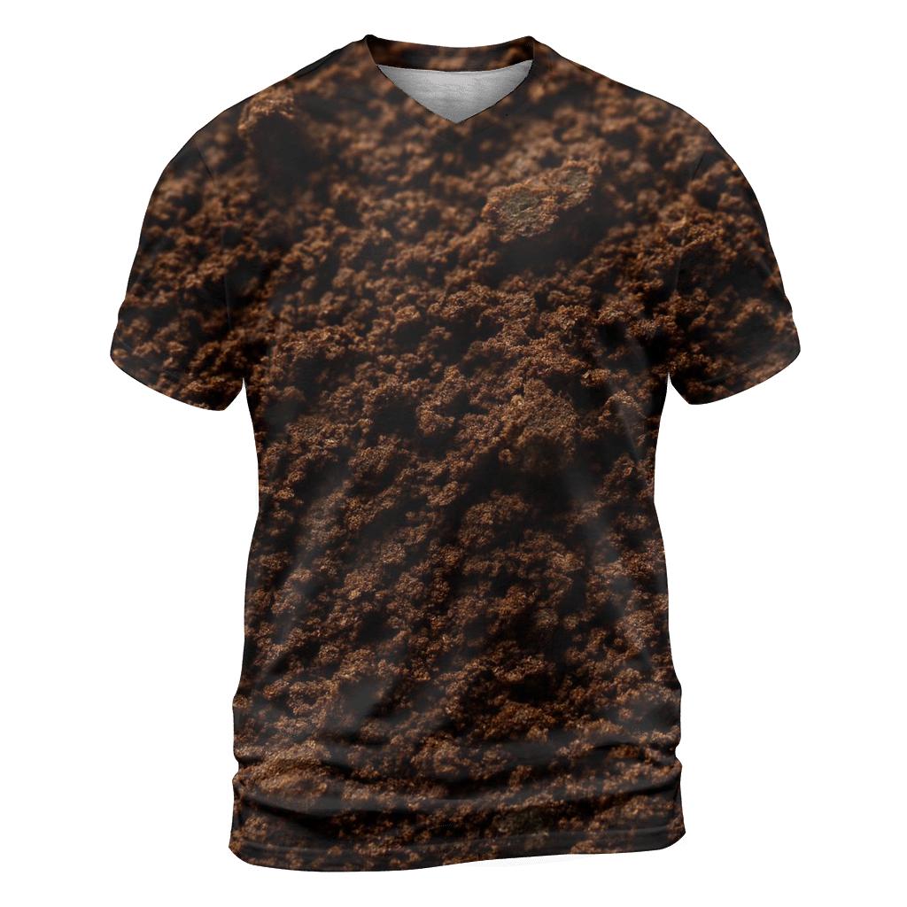 Grind Texture Macro artistic all-over print tops