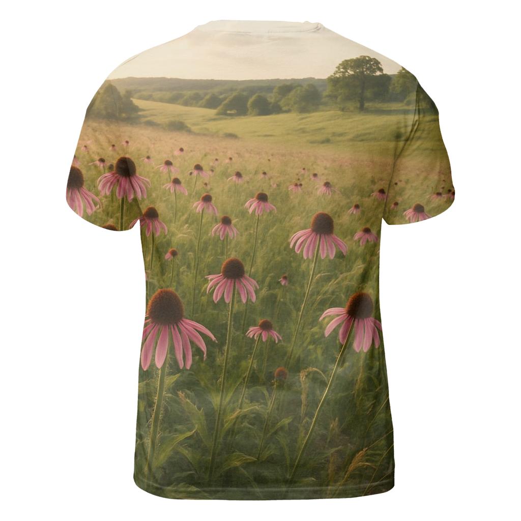 Prairie Coneflower Meadow Sweep custom all-over print shirts