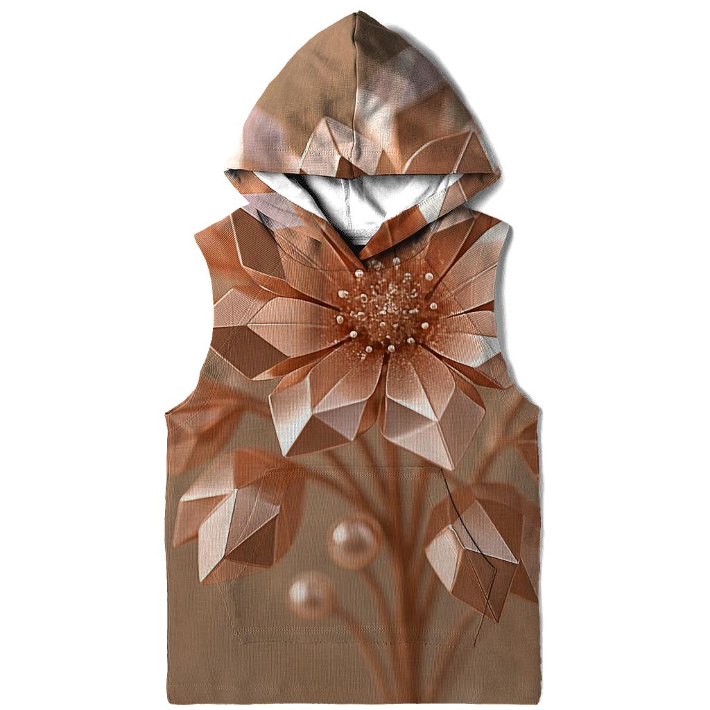 Rose Gold Facet Bloom hoodies fashion