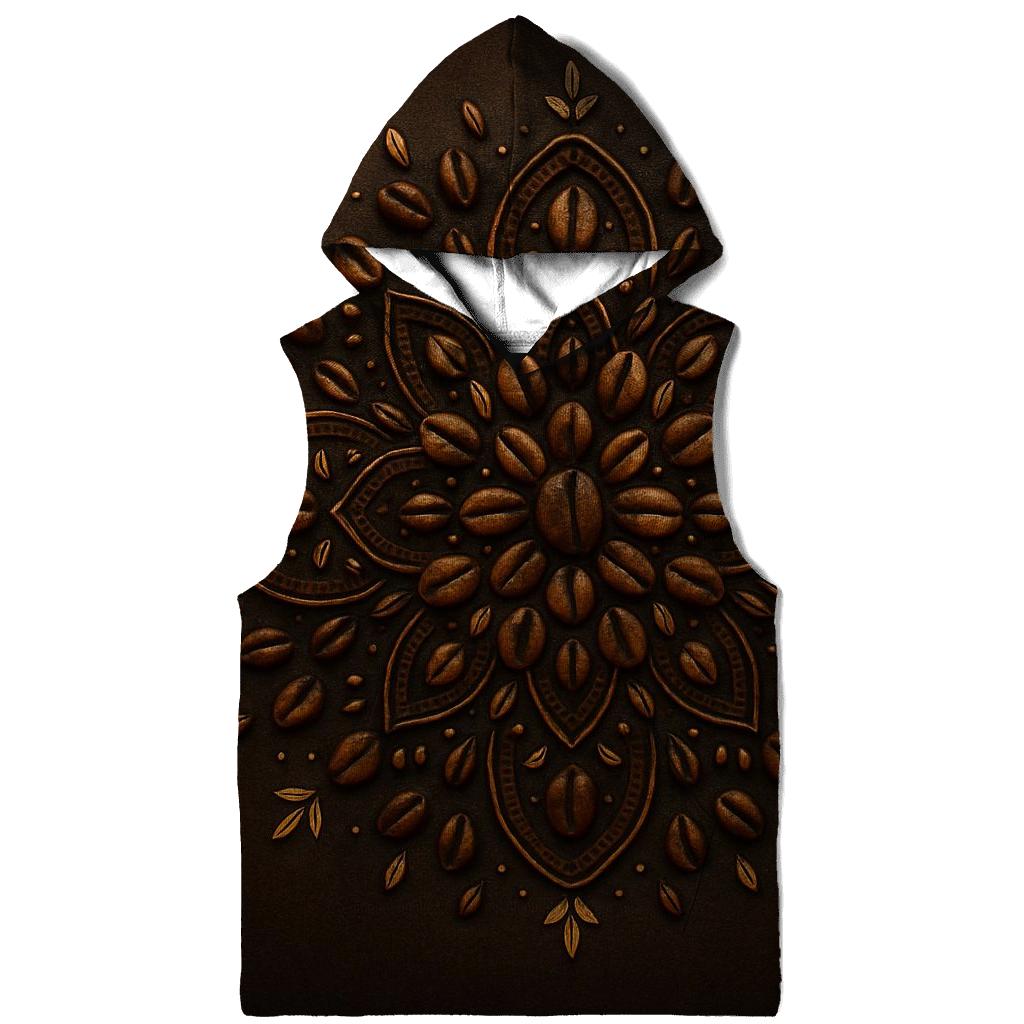 Bean Mandala Circle heavyweight hoodies