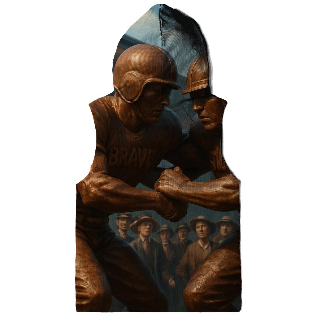 Historic Rivalry In Bronze And Sky embroidered hoodies