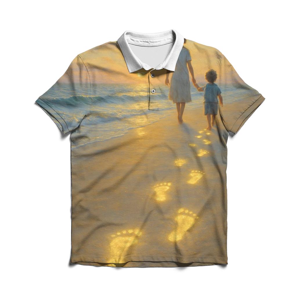 Footprints Of Light premium cotton polo shirts