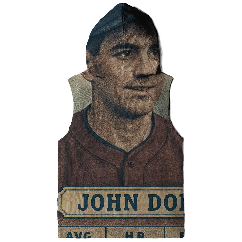 Old School Baseball Card graphic hoodies