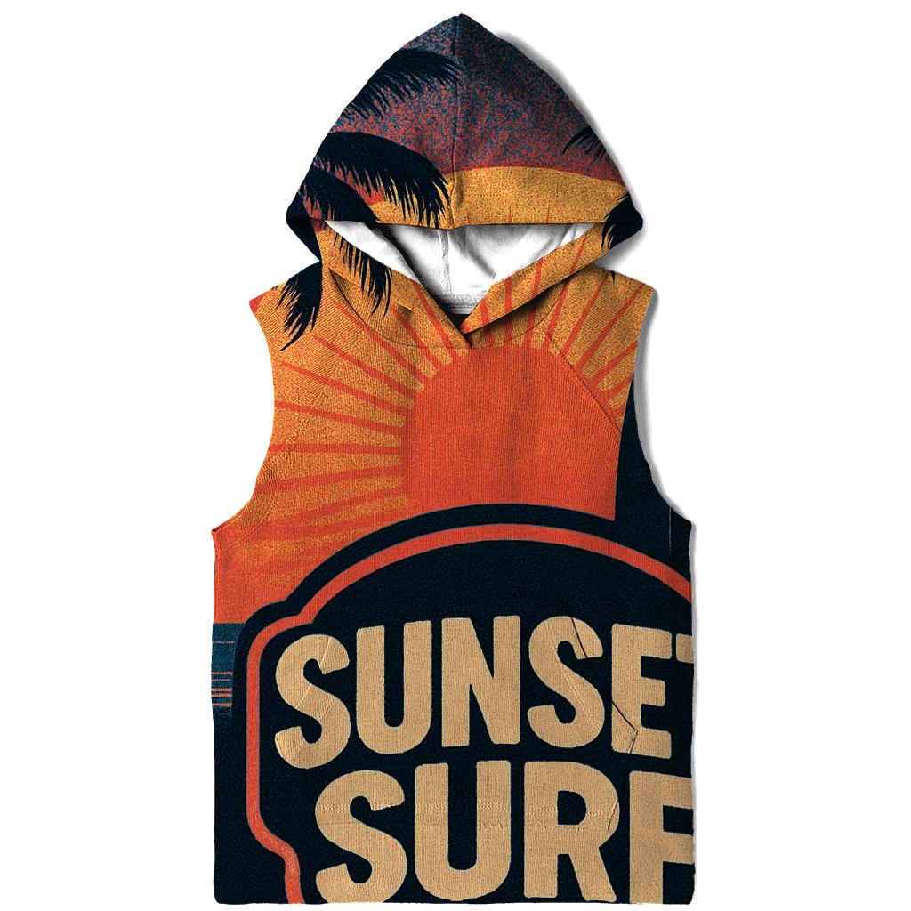 Retro Wave Surf Club printed hoodies