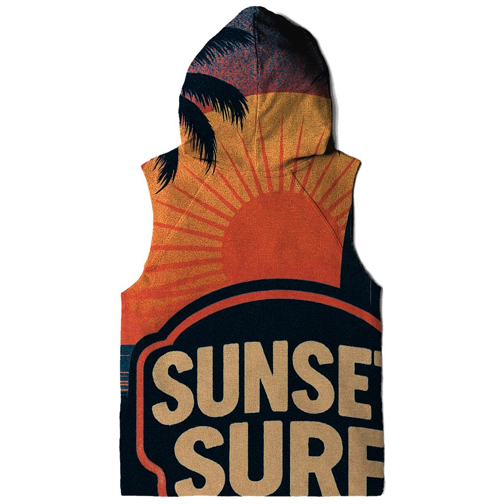 Retro Wave Surf Club printed hoodies