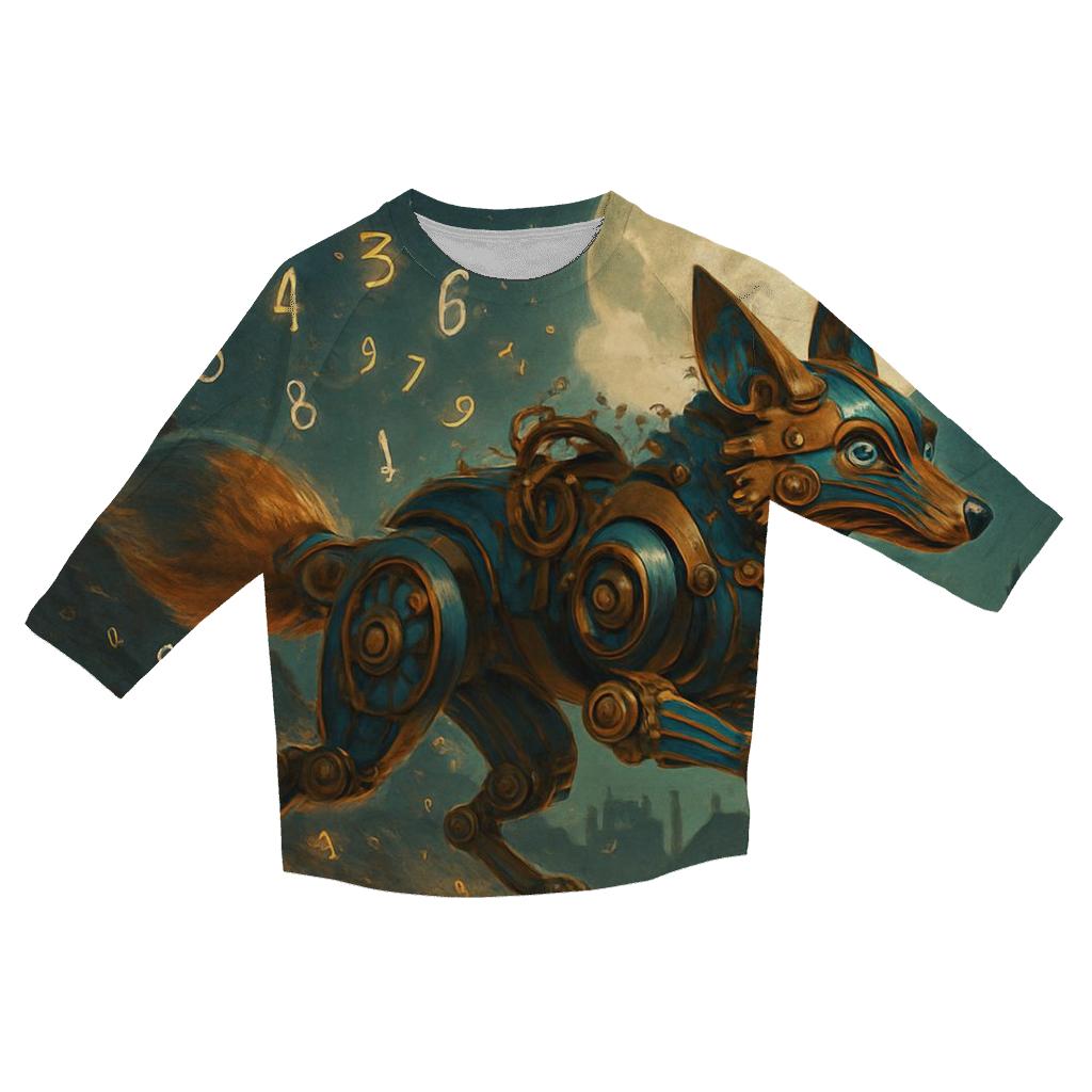 Clockwork Fox Courier designer 3/4 sleeve blouses