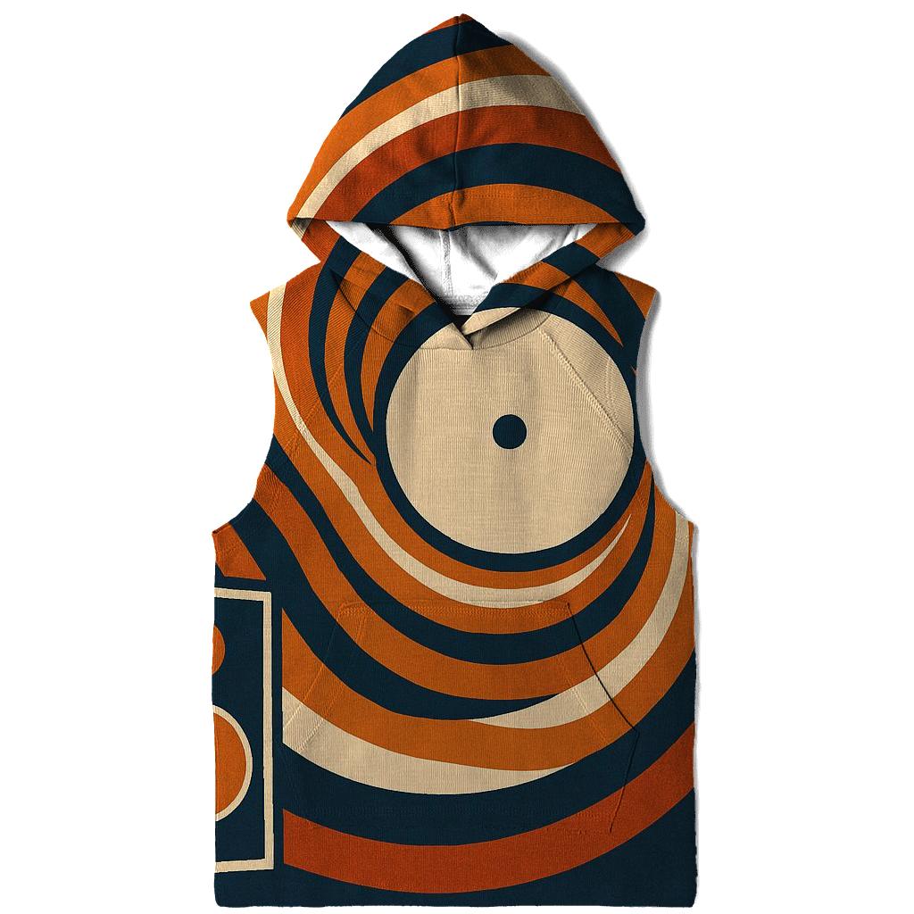Sunburst Vinyl Waves lightweight hoodies