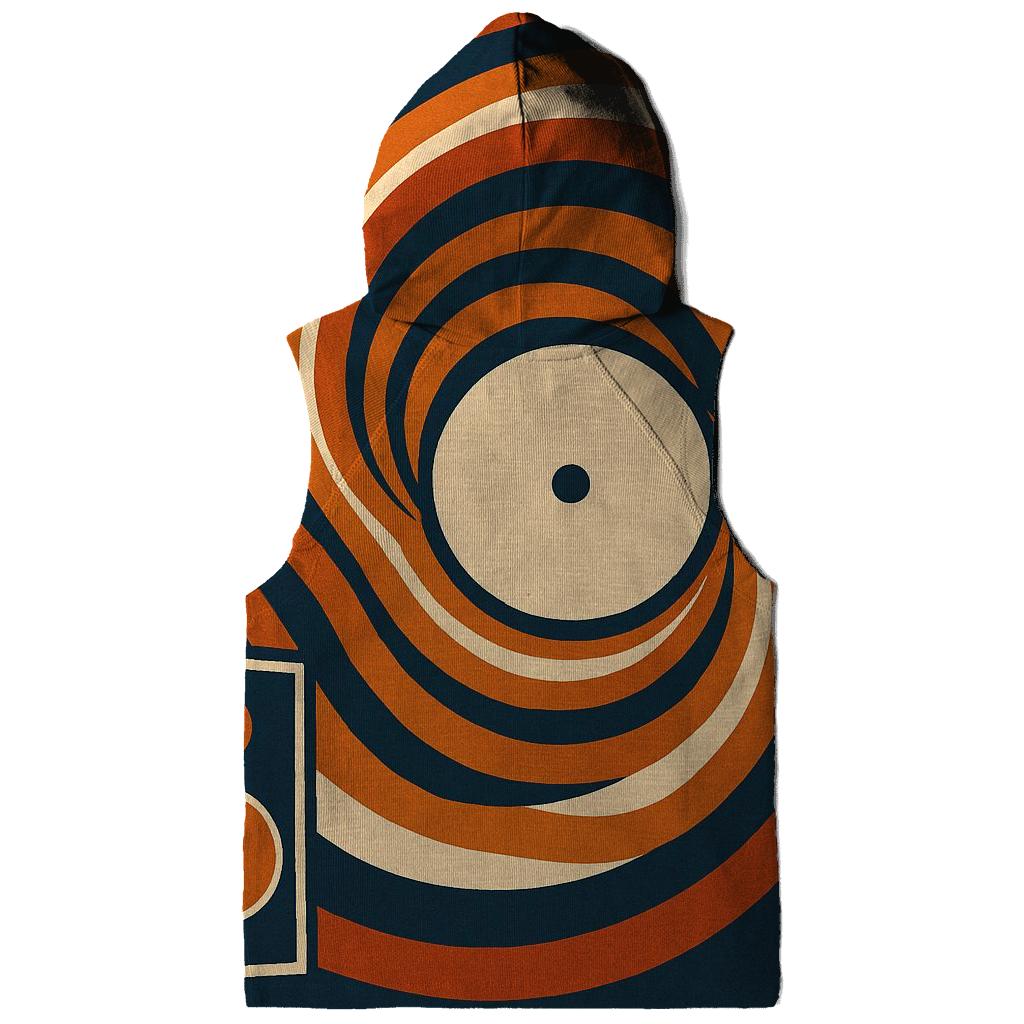 Sunburst Vinyl Waves lightweight hoodies