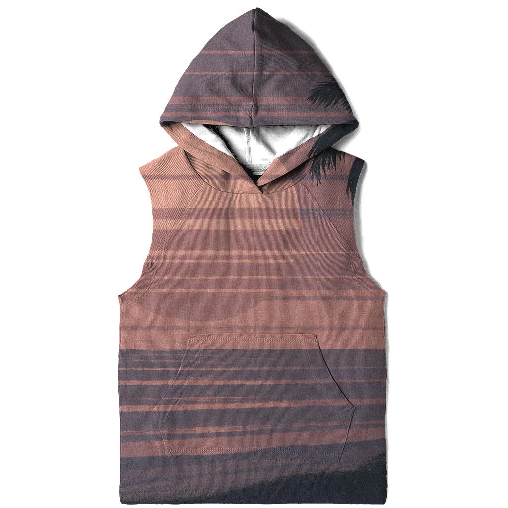 VHS Static Sunset embroidered hoodies