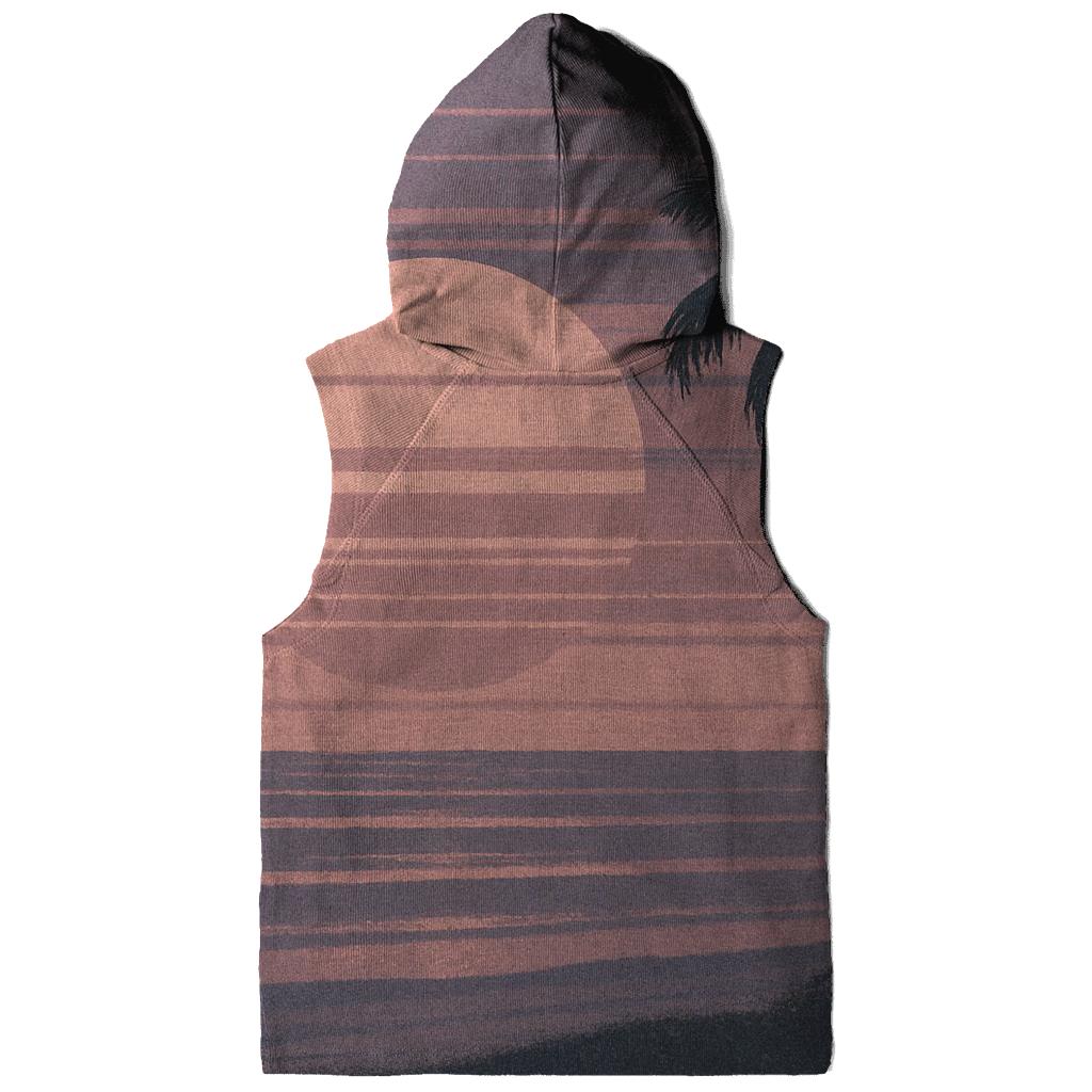 VHS Static Sunset embroidered hoodies