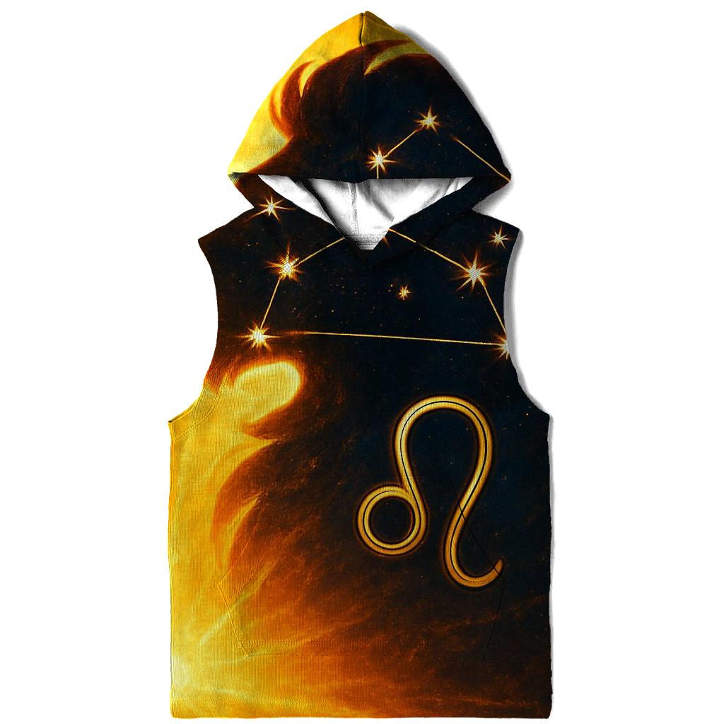 Leo Solar Flare Lion Artwork printed hoodies