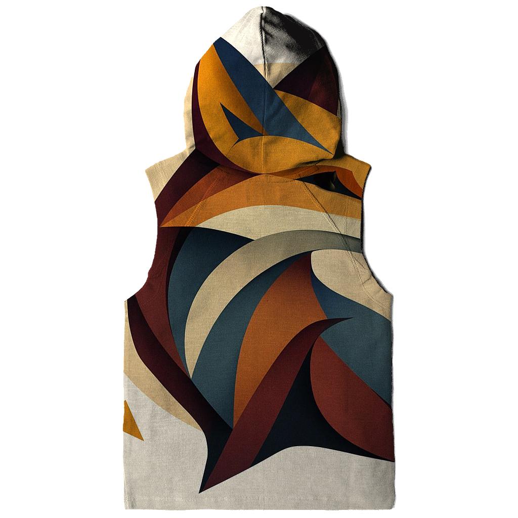 Abstract Geometry Fox lightweight hoodies