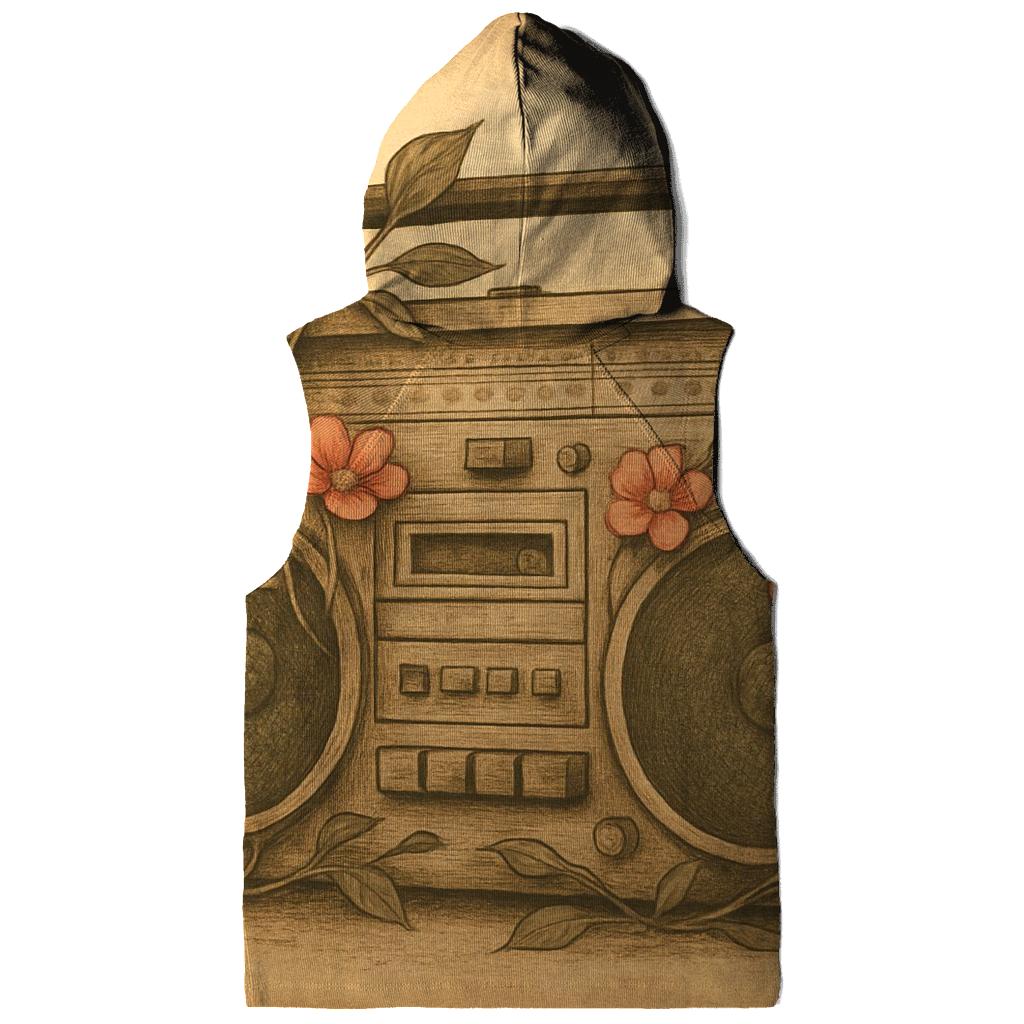 Boombox Floral Remix custom hoodies