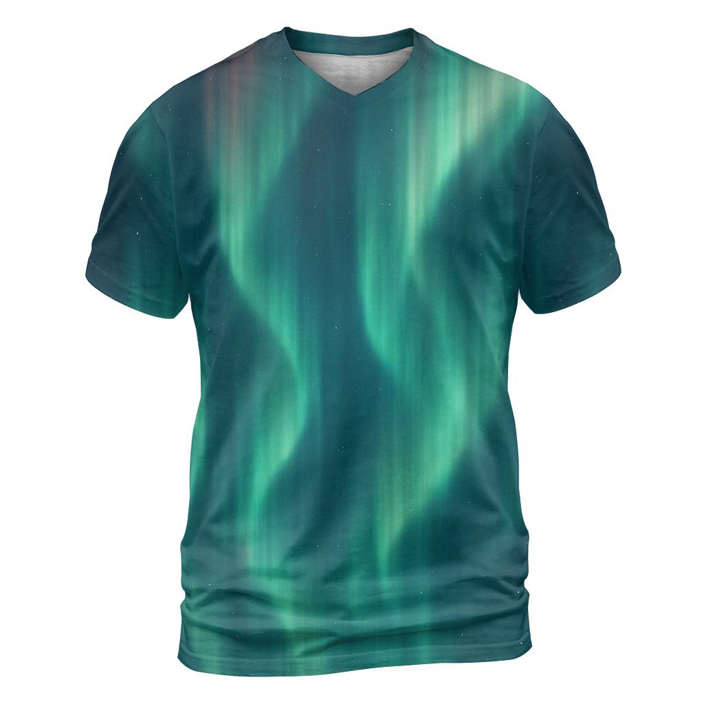 Aurora Curtain Drift creative print fashion shirts