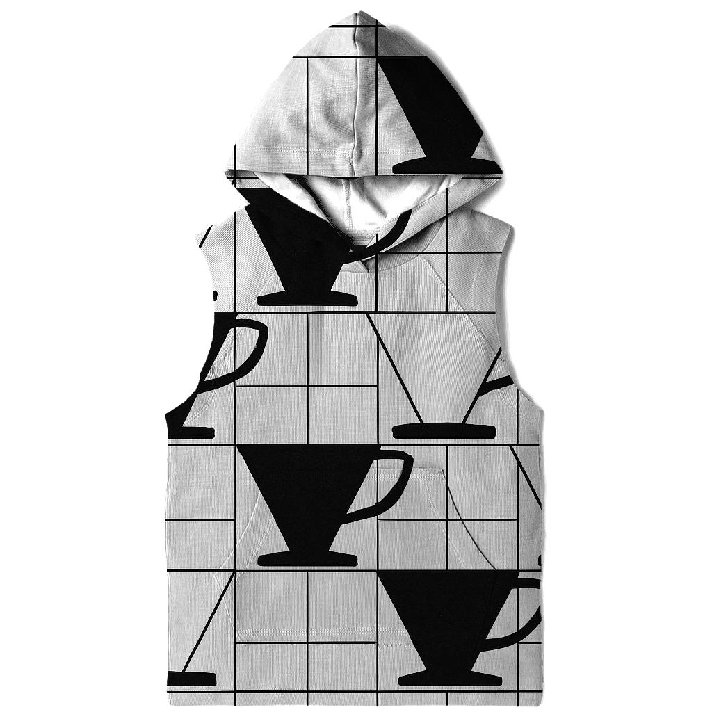 Filter Grid Geometry zip-up hoodies