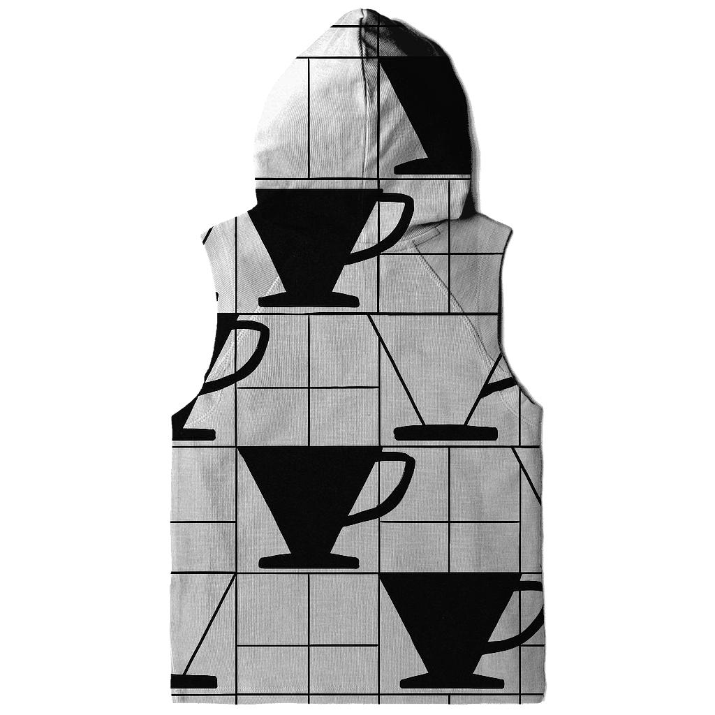 Filter Grid Geometry zip-up hoodies