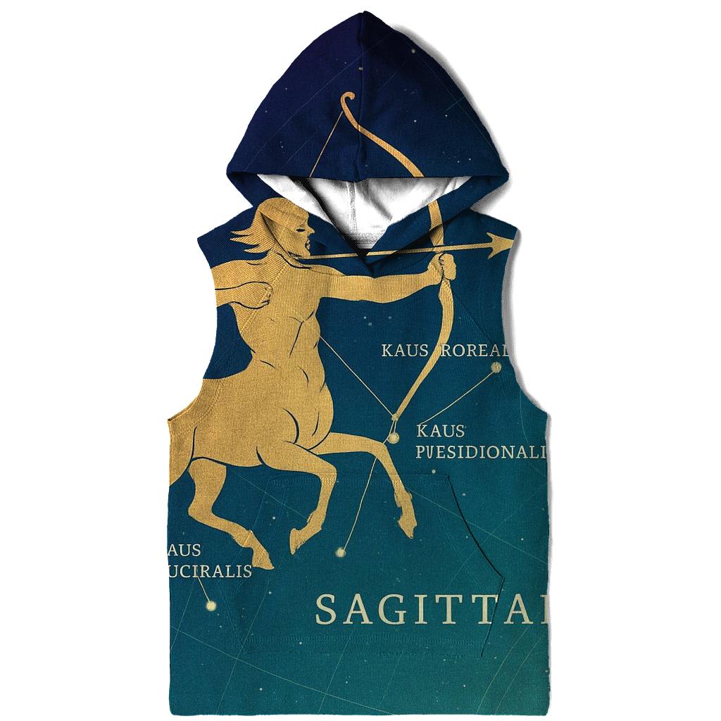 Sagittarius Archer Star Map lightweight hoodies