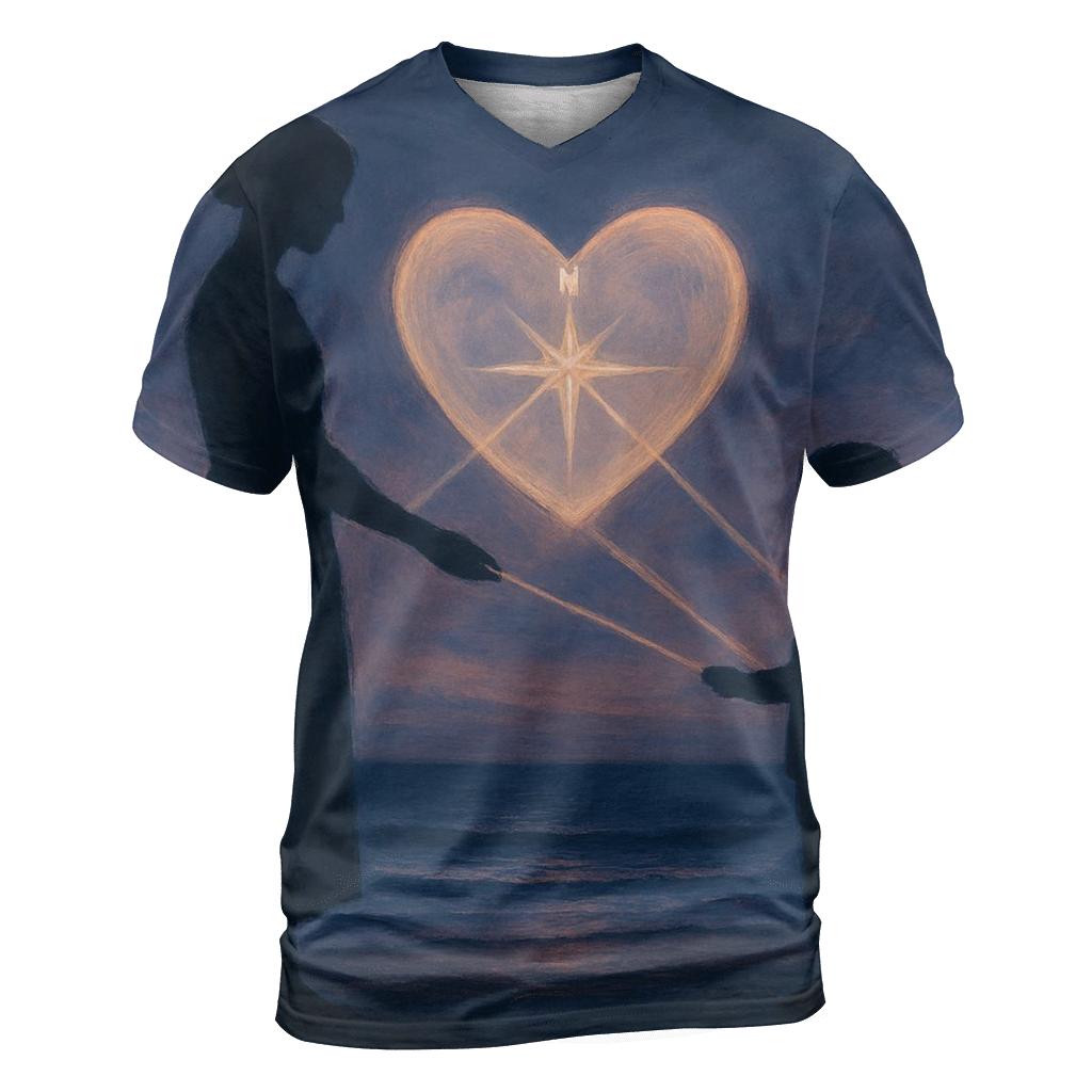 The Heart Compass designer pattern shirts