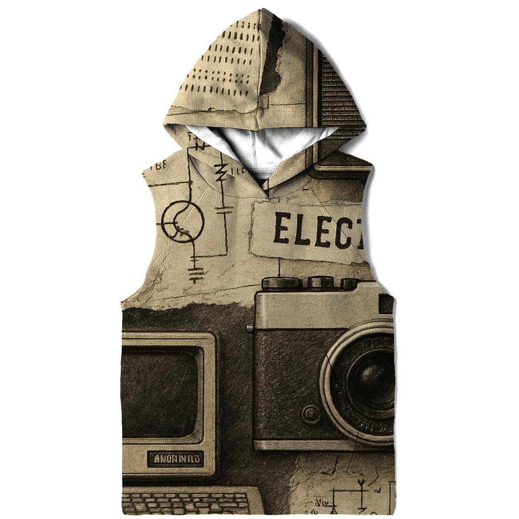 Vintage Tech Collage hoodie designs