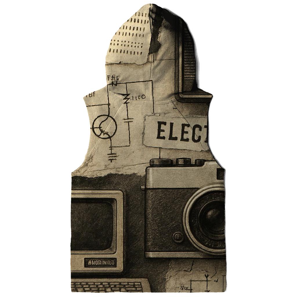 Vintage Tech Collage hoodie designs