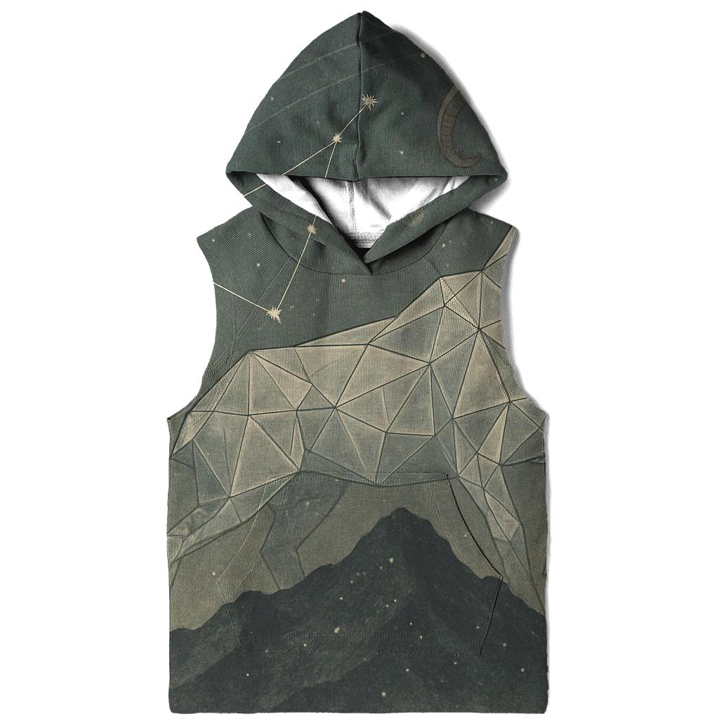 Capricorn Mountain Goat Nebula embroidered hoodies