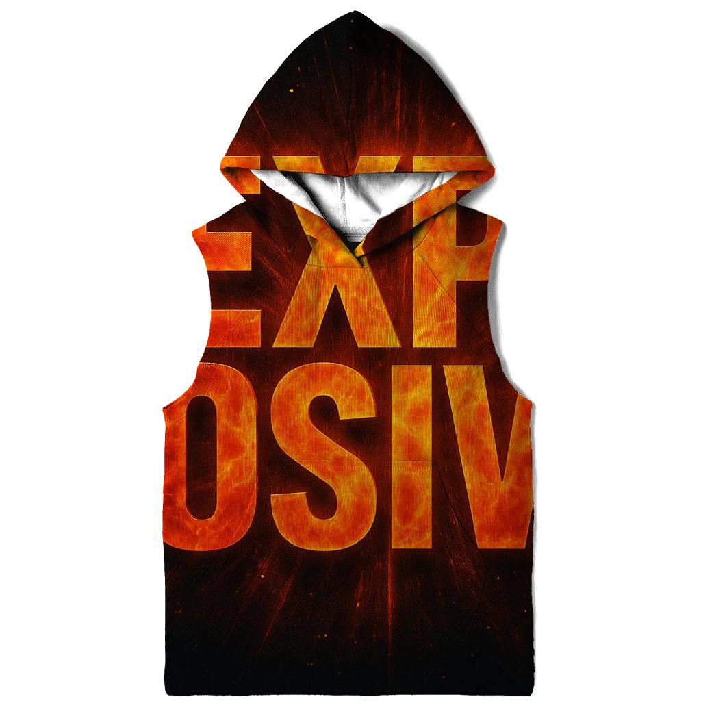 Solar Flare Typography pullover hoodies