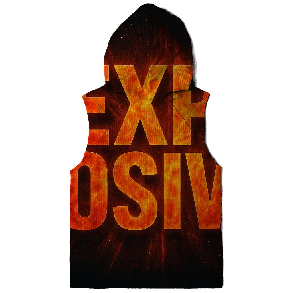 Solar Flare Typography pullover hoodies