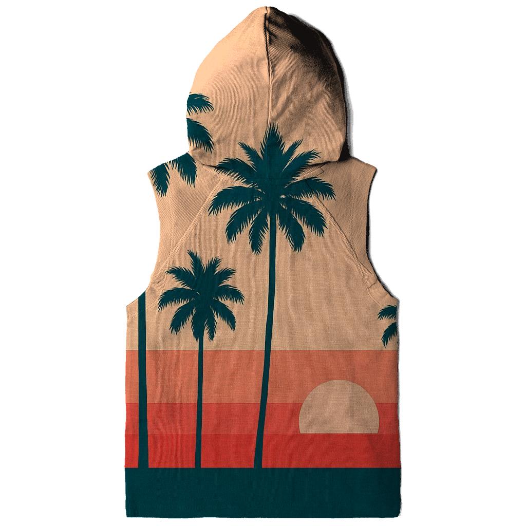 Sunset Palm Stripes graphic hoodies