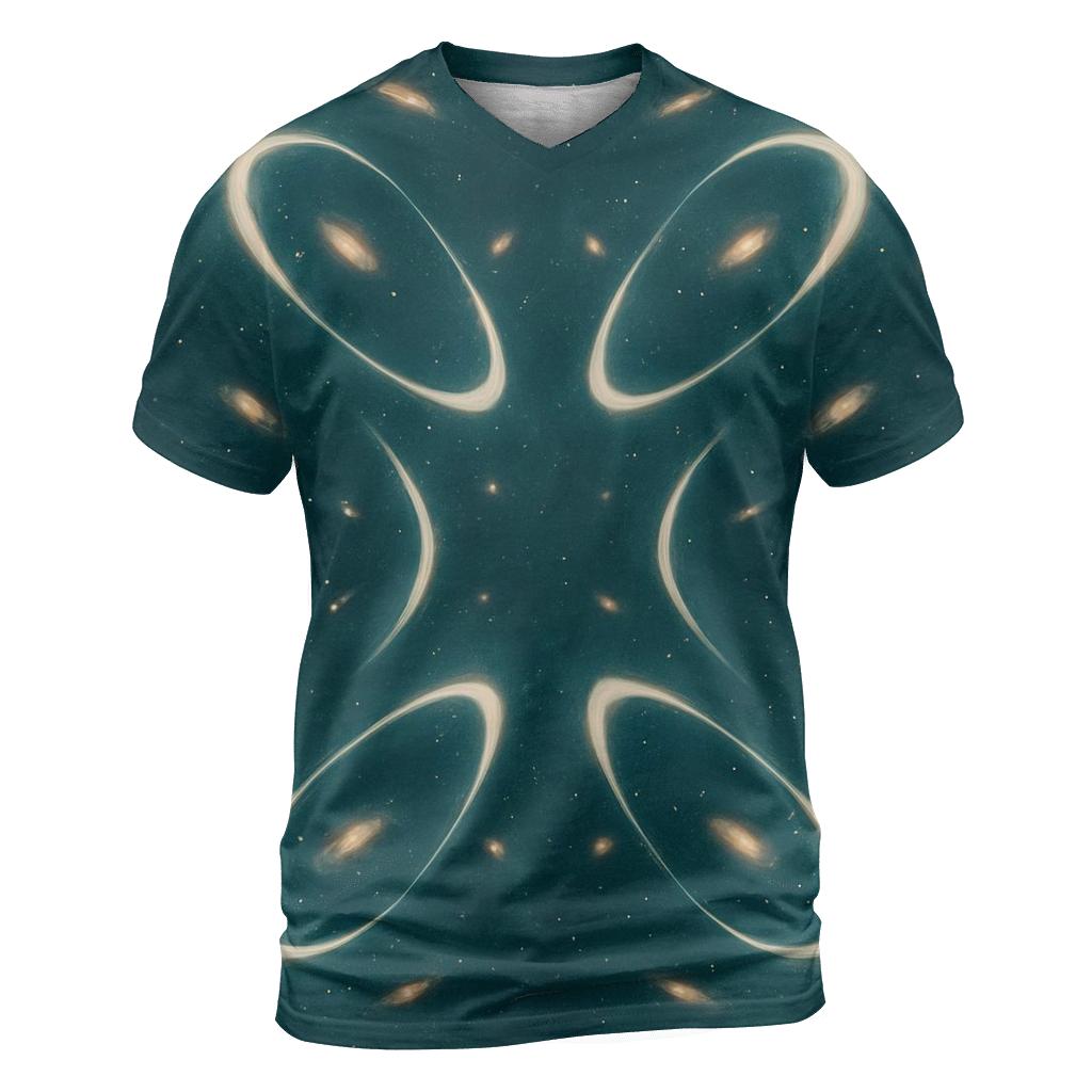 Gravitational-Lens Arc Field personalized full print shirts