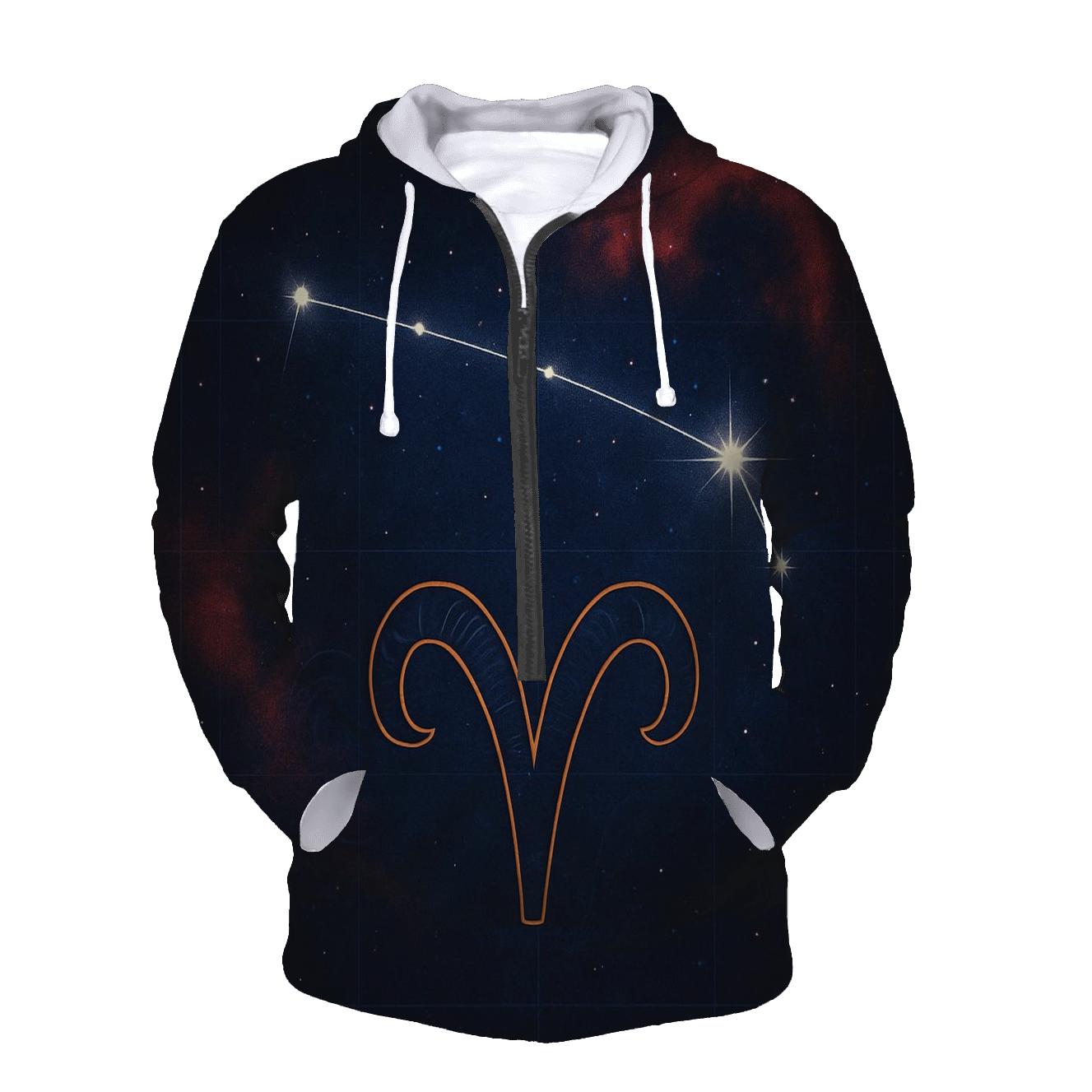 Celestial Aries Constellation Map hoodie styles