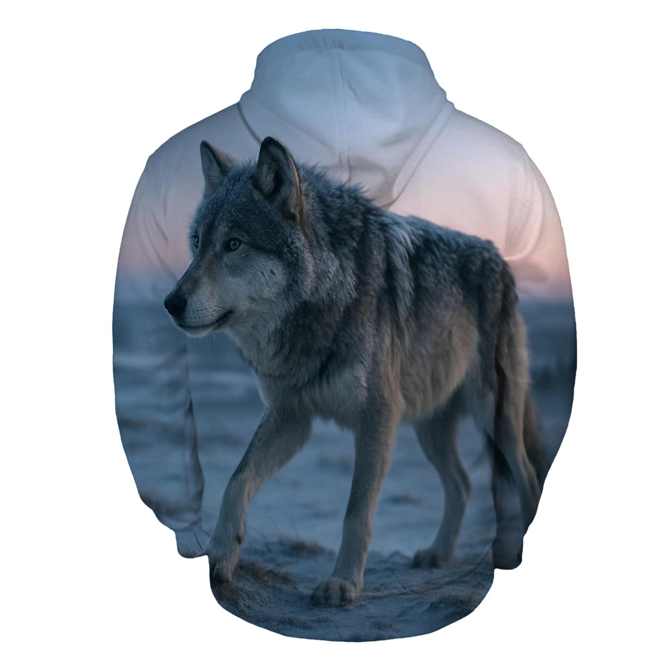 Alaskan Tundra Alpha At Dawn embroidered hoodies